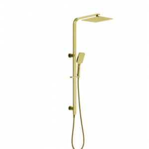 Luxus Square Brushed Gold Multifunction Shower Set